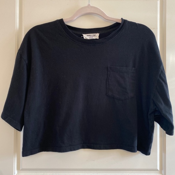 Double Zero Cropped Round Neck T-Shirt - Picture 4 of 7